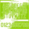 Custom Neon Green White 3D Pattern Design Abstract Brush Stroke Authentic Baseball Jersey - Image 5