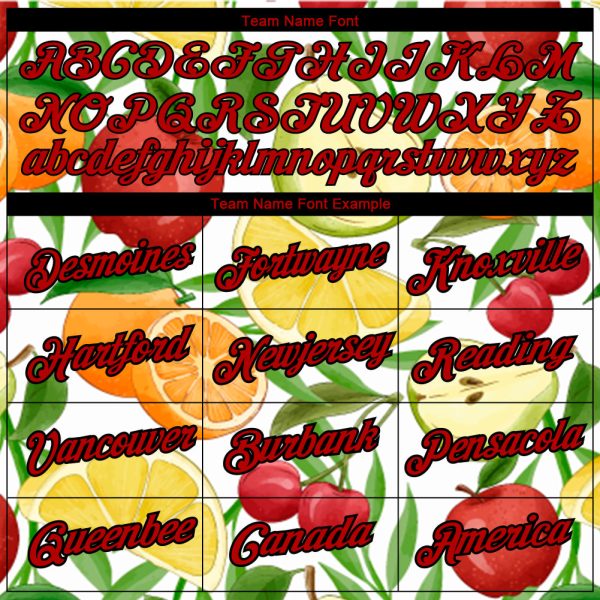 Custom White Red-Black 3D Pattern Design Summer Holiday Fruit Performance T-Shirt - Image 3