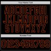 Custom Black Orange 3D Skull Fashion Authentic Baseball Jersey - Image 5