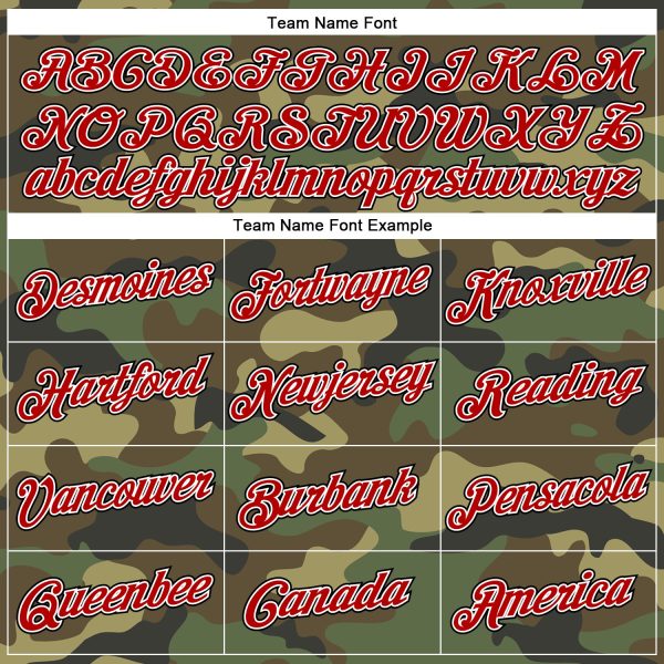 Custom Camo Red-Black Performance Salute To Service T-Shirt - Image 3