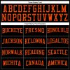 Custom Black Orange Long Sleeve Performance T-Shirt - Image 4