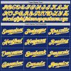 Custom Royal Gold-White Authentic Baseball Jersey - Image 4