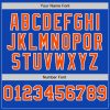 Custom Thunder Blue White-Orange Pinstripe Authentic Split Fashion Baseball Jersey - Image 5