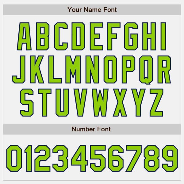 Custom White (Navy Neon Green Pinstripe) Neon Green-Navy Authentic Baseball Jersey - Image 5